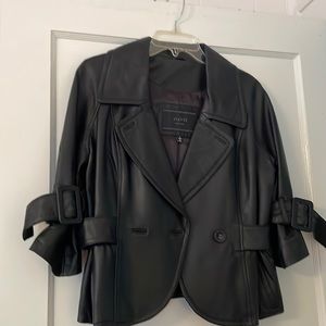 Cute black faux leather jacket